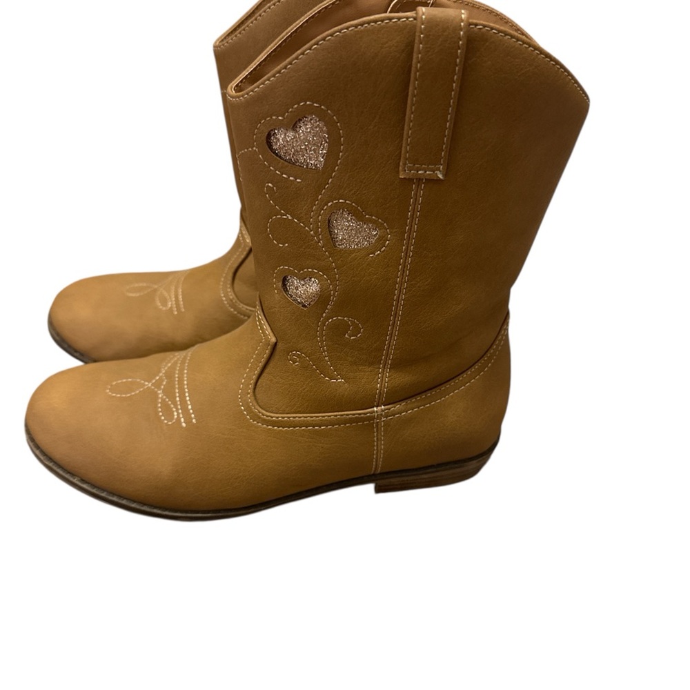Gymboree Tan Heart Cowboy Boots for Kids